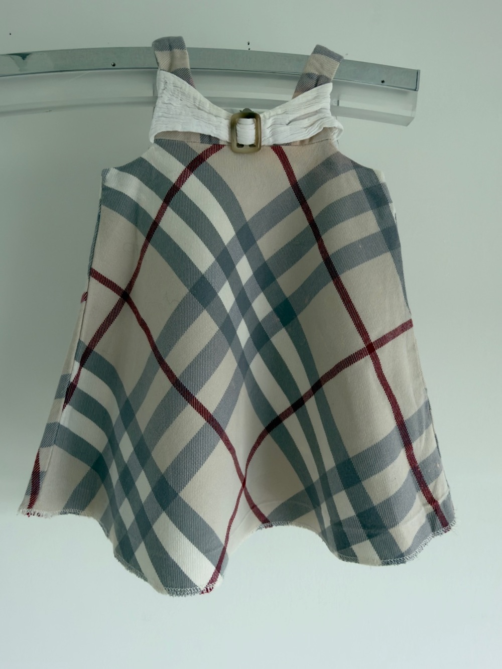 Authentic Burberry Beige Plaid Girls' Dress (3m/62cm)
